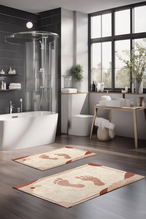 Mijölnir Juego de alfombrillas de baño CT-5391 de 2 piezas Mijölnir Juego de alfombrillas de baño CT-5391 de 2 piezas